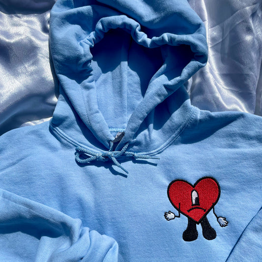 Bad Bunny Inspired Heart Sweatshirt/hoodie