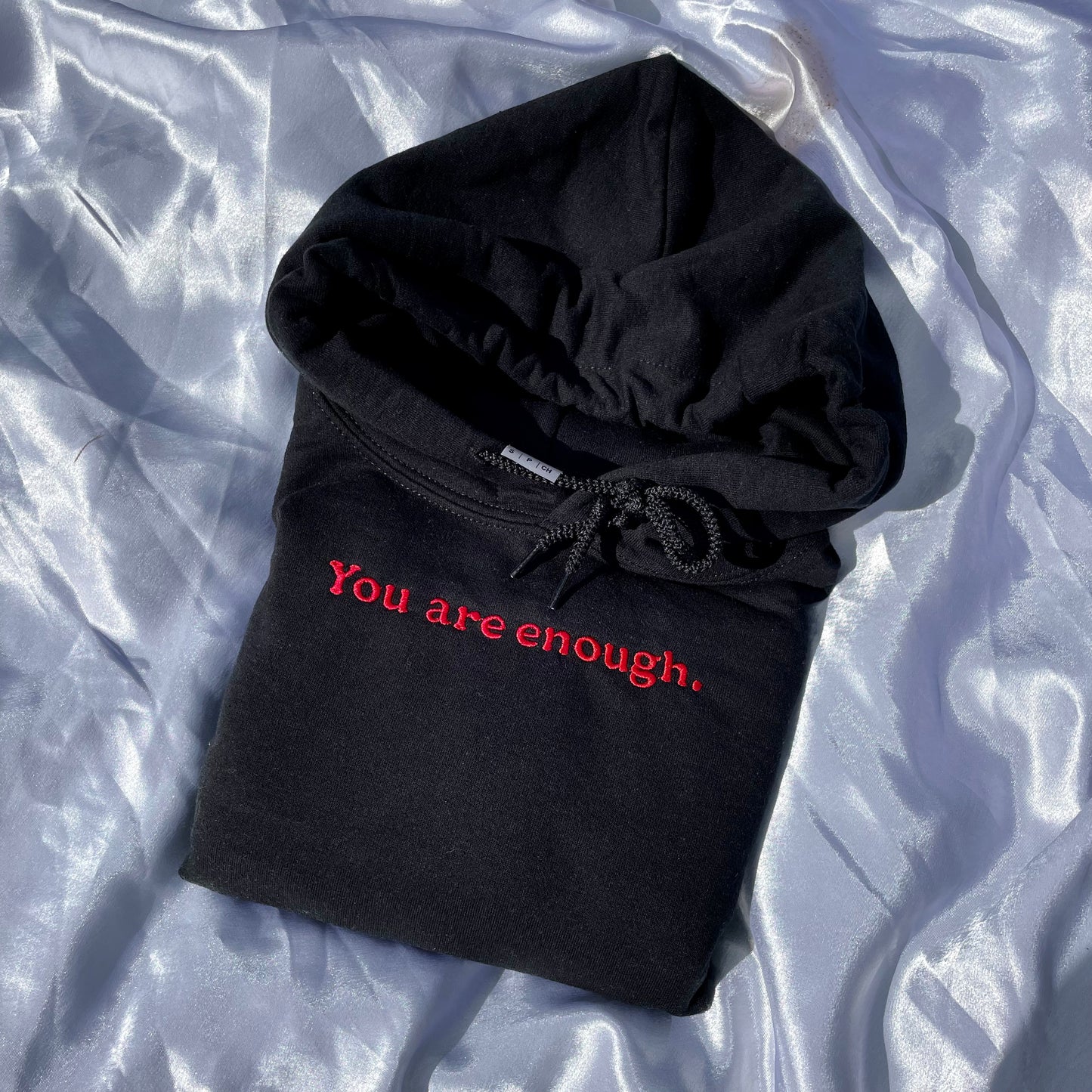 You Are Enough embroidered Hoodie
