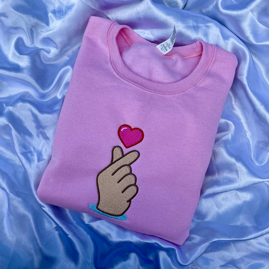 K-POP Finger Heart Sweatshirt